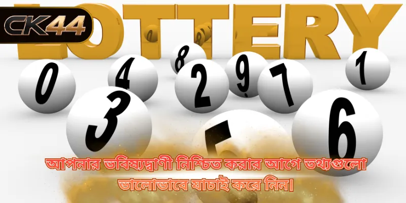 আপনার ভবিষ্যদ্বাণী নিশ্চিত করার আগে তথ্যগুলো ভালোভাবে যাচাই করে নিন।